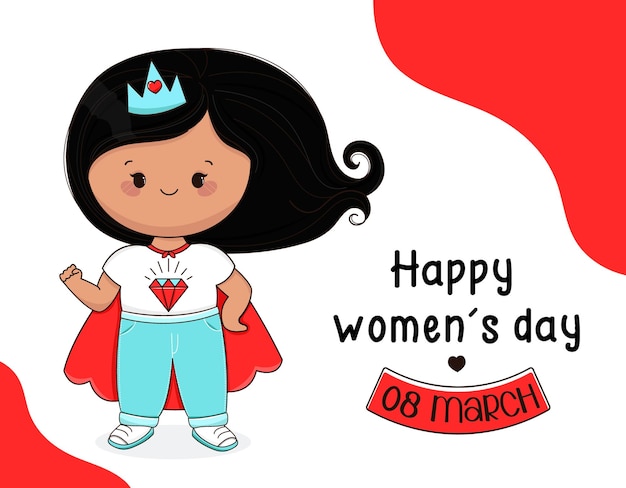 Vetor feliz dia da mulher cartão ilustração vector