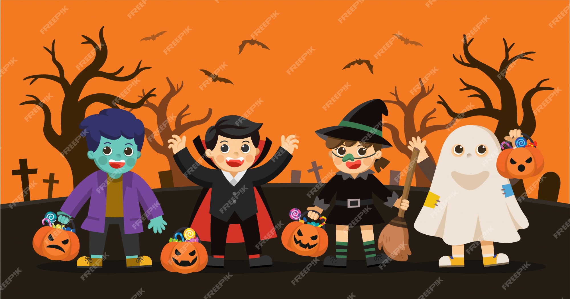 Conjunto De Crianças Vestidas Com Fantasias De Halloween Para Fazer Doces  Ou Travessuras PNG , Feliz Dia Das Bruxas, Crianças Engraçadas, Múmia Do  Dia Das Bruxas PNG Imagem para download gratuito