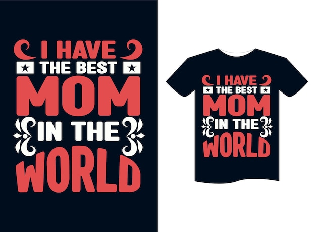 Feliz dia das mães conceito de design de camiseta