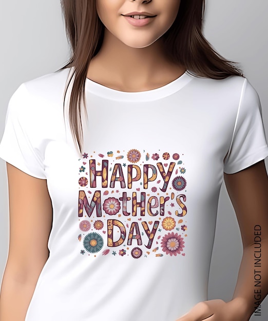 Vetor feliz dia das mães desenho de camiseta vector