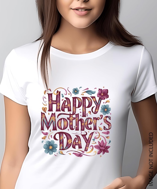 Vetor feliz dia das mães desenho de camiseta vector