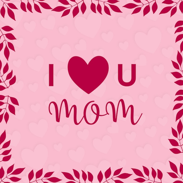 Vetor feliz dia das mães saudações fundo rosa banner de design de mídia social vetor grátis