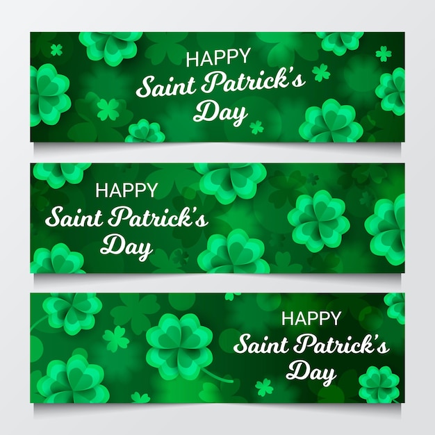 Feliz dia de São Patrício banner