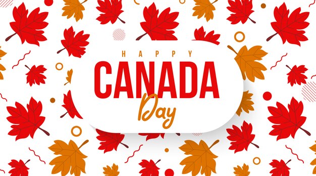 Feliz dia do canadá fundo