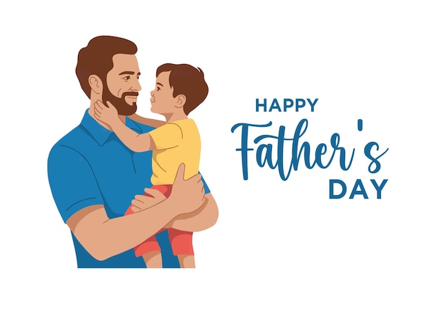 Feliz Dia do Pai Celebração do Pai e do Filho