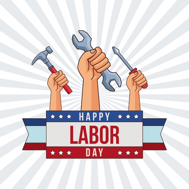Feliz dia do trabalho cartão