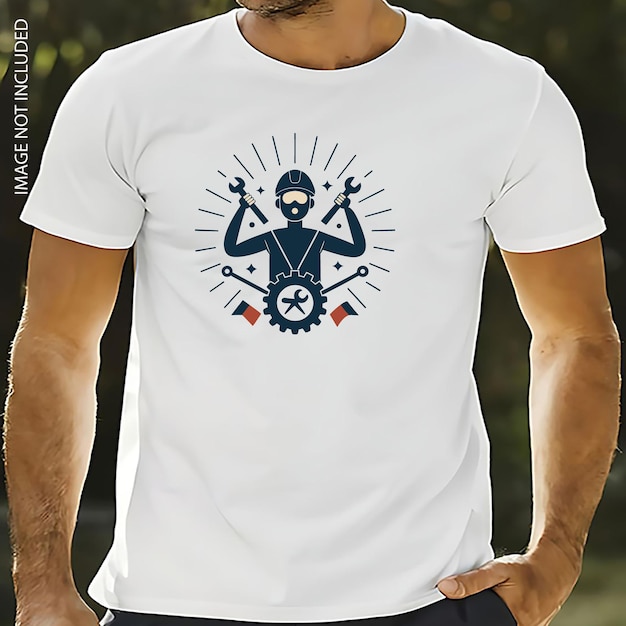 Feliz Dia do Trabalho nos Estados Unidos da América Design e ilustração de camiseta festiva