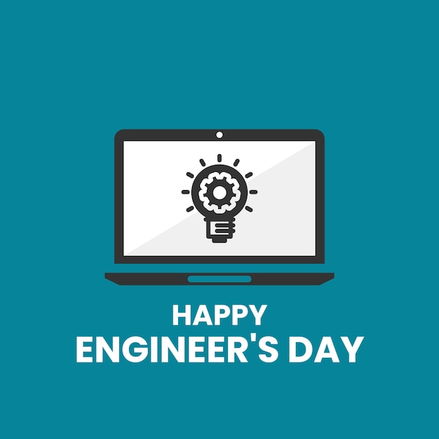 Feliz dia dos engenheiros vetor de design