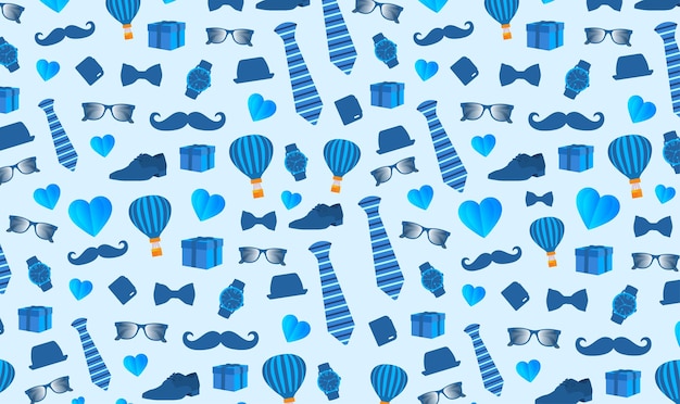 feliz Dia dos Pais padrão de cartaz de fundo ou modelo de design de banner Fundo do Dia dos Pais