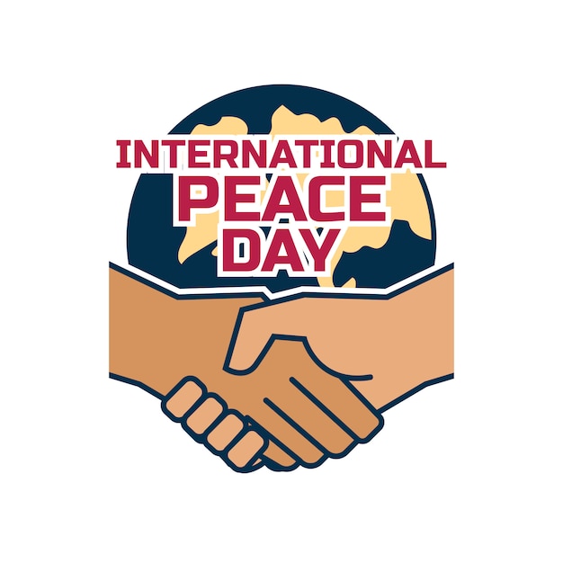 Vetor feliz dia internacional da paz conceito