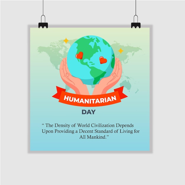 Feliz dia mundial humanitário