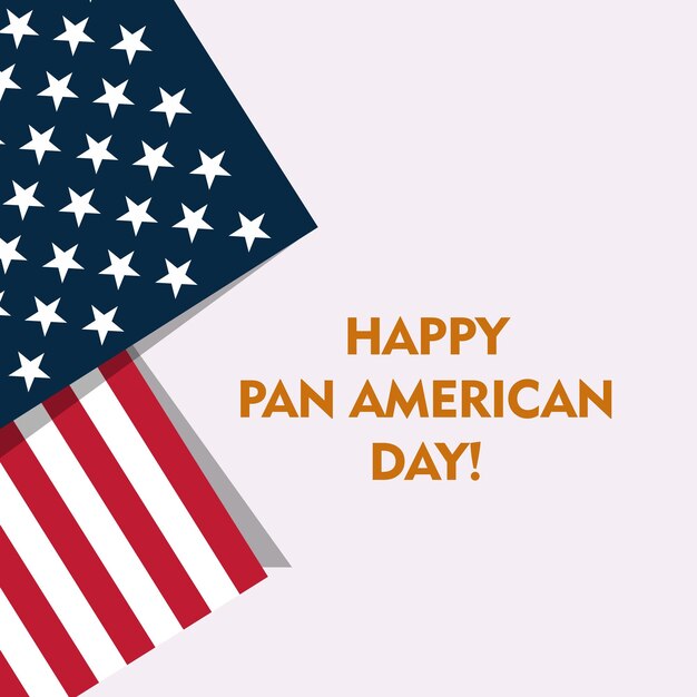 Vetor feliz dia pan-americano vector do dia pan-americano dia nacional pan-american