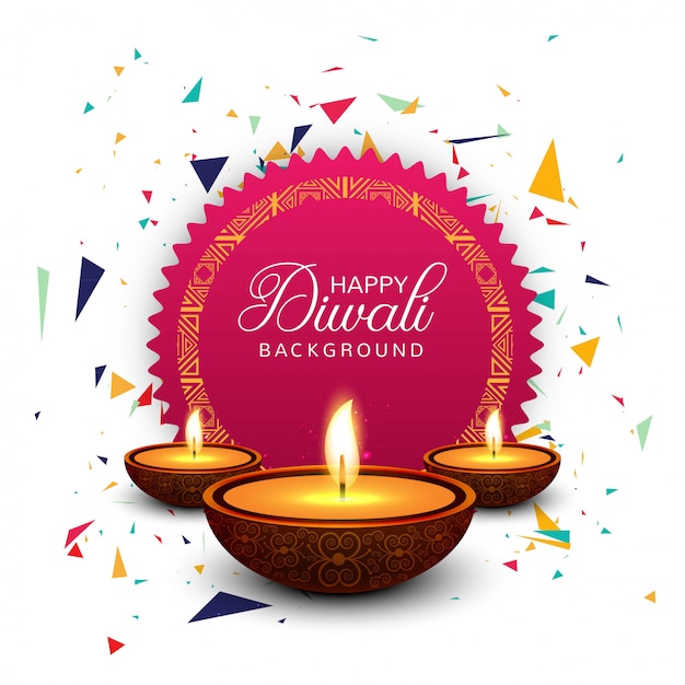 Feliz diwali celebrationi fundo decorativo