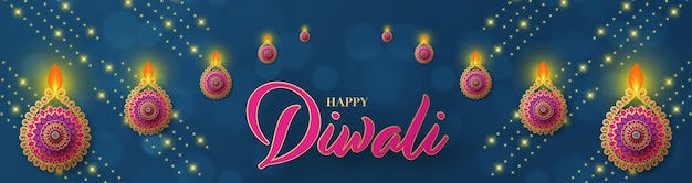 Feliz diwali deepavali o festival indiano