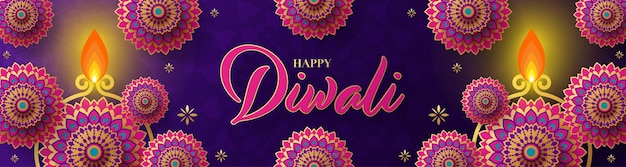 Vetor feliz diwali deepavali o festival indiano