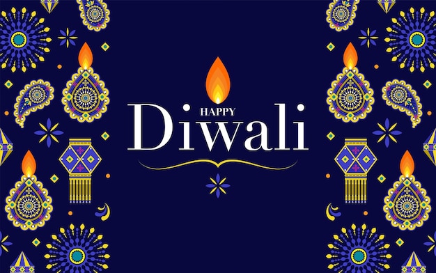 Feliz diwali deepavali ou dipavali o festival