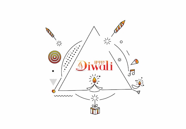 Feliz diwali sale banner poster, ilustração vetorial.