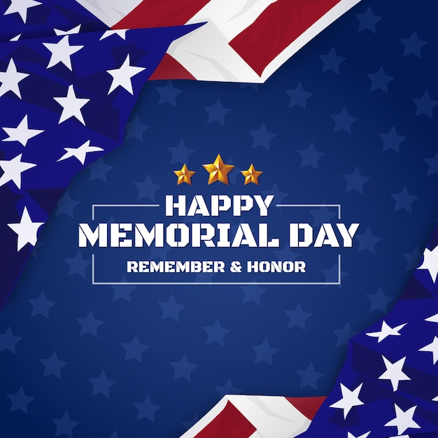 Vetor feliz eua memorial day background