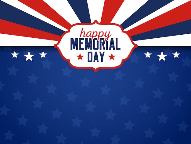 Vetor feliz eua memorial day background