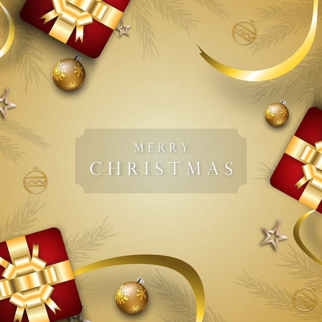 Feliz feriado de fundo festival de Natal. Temporada de decorações de natal