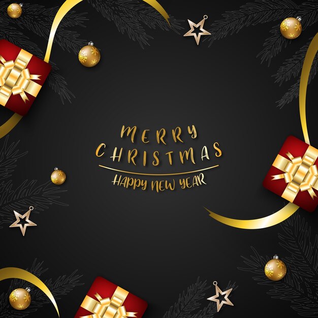 Feliz feriado de fundo festival de Natal. Temporada de decorações de natal