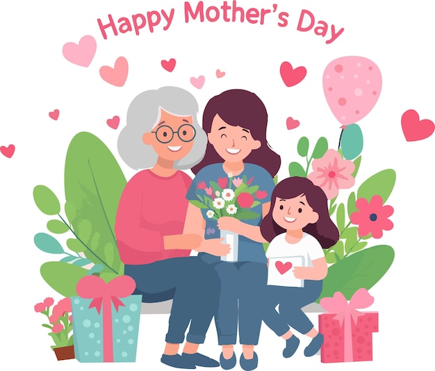 Feliz Festa da Mãe com a Família