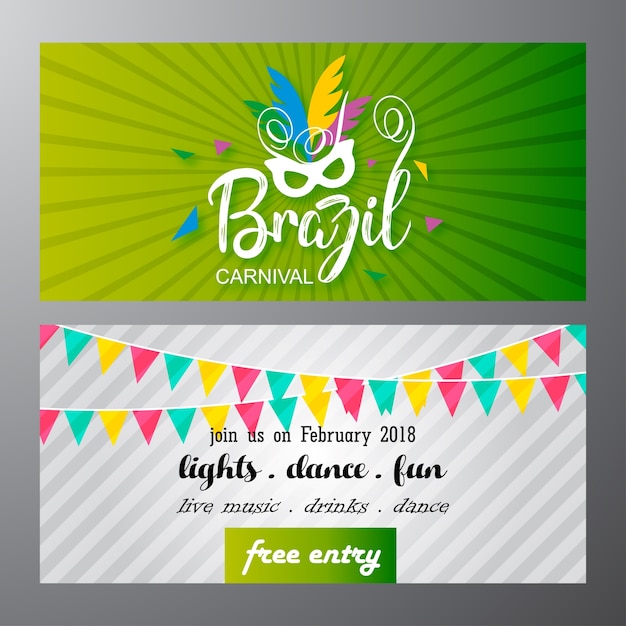 Feliz festival de carnaval brasileiro