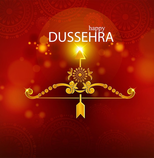 Feliz festival de Dussehra da Índia. do Senhor Rama matando Ravana