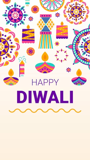 Feliz folheto de Diwali