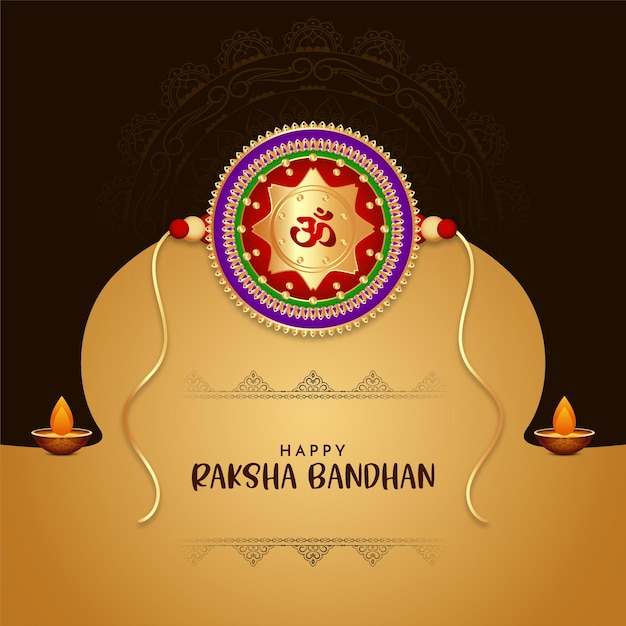 Feliz fundo cultural decorativo do festival indiano raksha bandhan