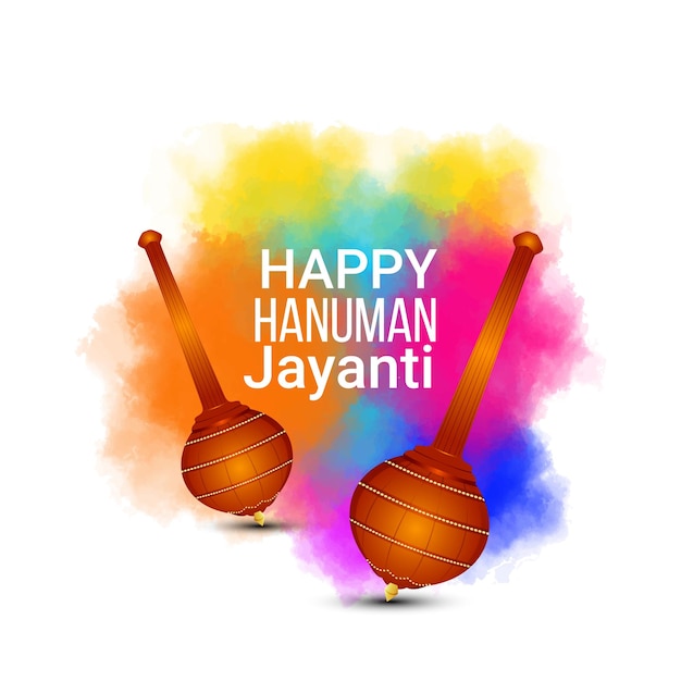 Feliz hanuman jayanti fundo de celebração