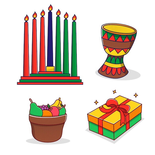 Vetor feliz kwanzaa vector design