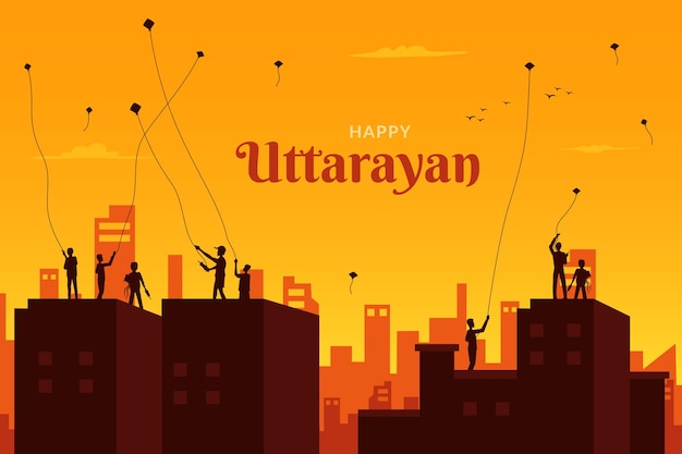 Feliz makar sankranti, pongal, lohri, festival de uttarayan saudação