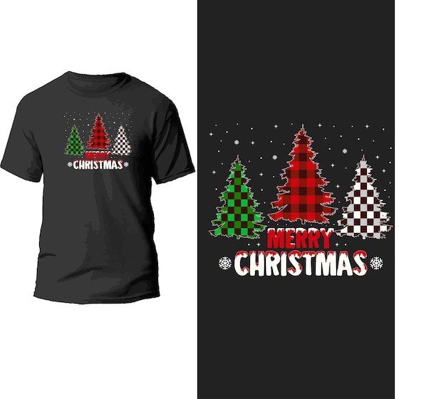 Feliz natal design de camiseta.