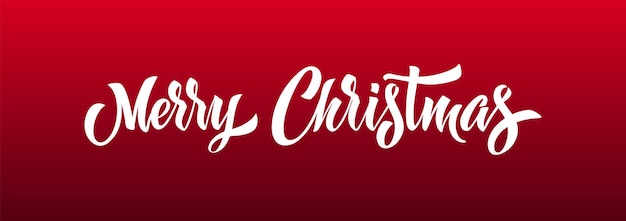 Feliz Natal e Feliz Ano Novo caligrafia de letras à mão