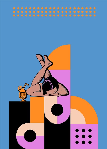 Feliz Natal e Feliz Ano Novo cartão de saudação design 3d de patinadora de figura menina ilustração vetorial