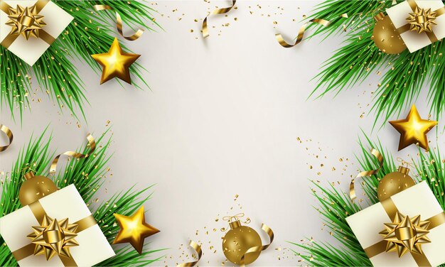 feliz natal e feliz ano novo fundo de decoração.