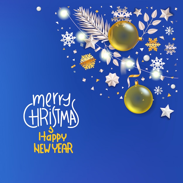 Feliz Natal e feliz ano novo fundo,