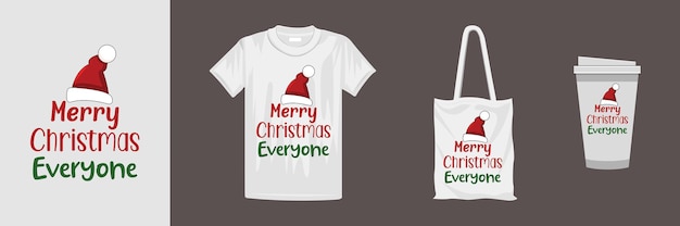 Feliz natal letras citação t-shirt design. bom para t-shirt, caneca, presente e outras impressões.
