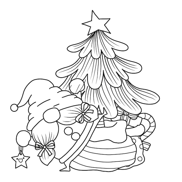 Desenhos de Papai Noel para colorir  Tree coloring page, Christmas tree  coloring page, Printable christmas coloring pages