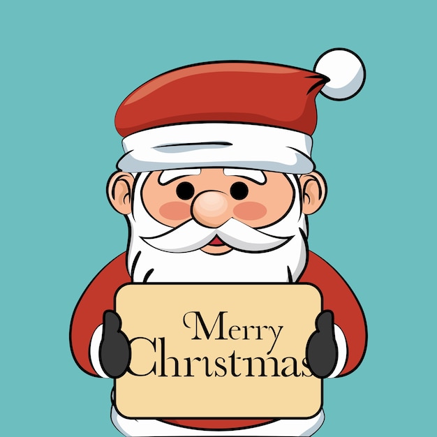 Feliz Natal Papai Noel personagem ilustração vetorial design