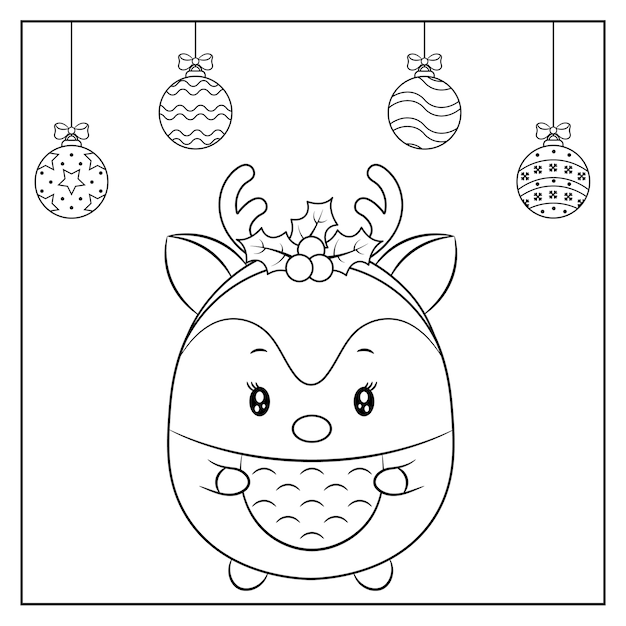 Desenhos de Natal Bonitos para Colorir