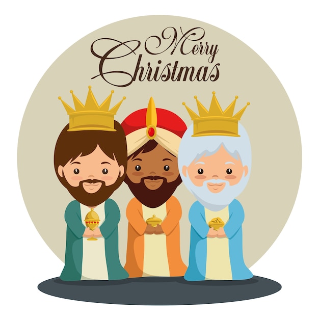 Feliz natal, três reis mágicos e sábios