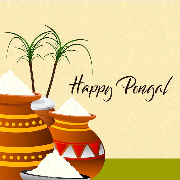 Feliz pongal fundo