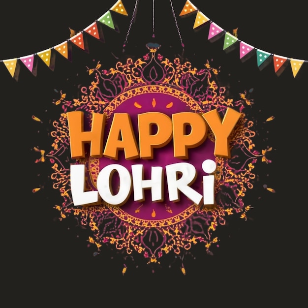 Vetor feliz projeto lohri ai gerado