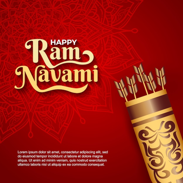 Feliz ram navami background