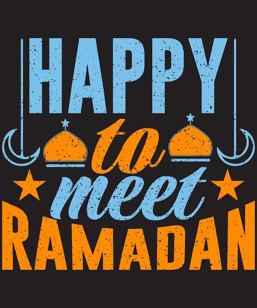 Feliz ramadã tshirt design vector