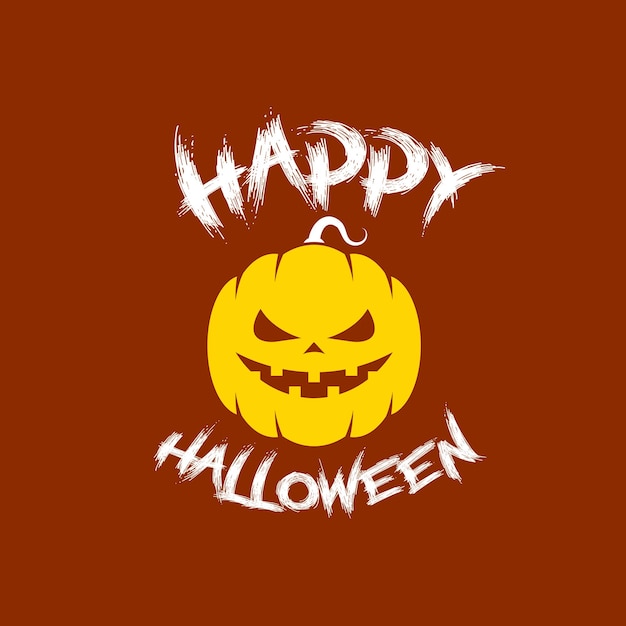 Feliz vetor de abóbora de Halloween