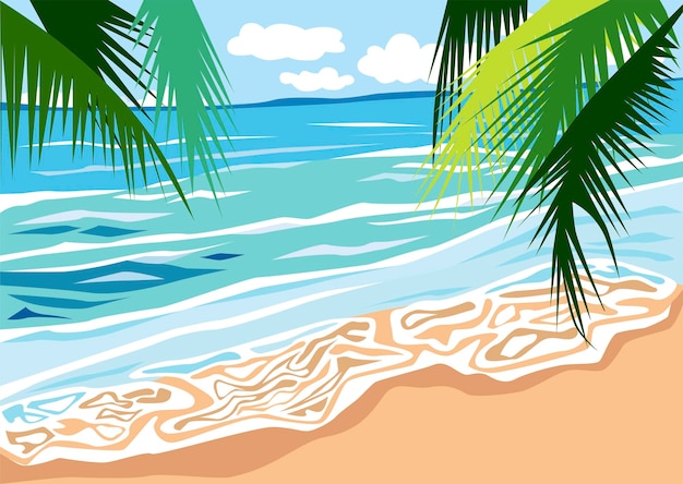 Férias de verão no mar