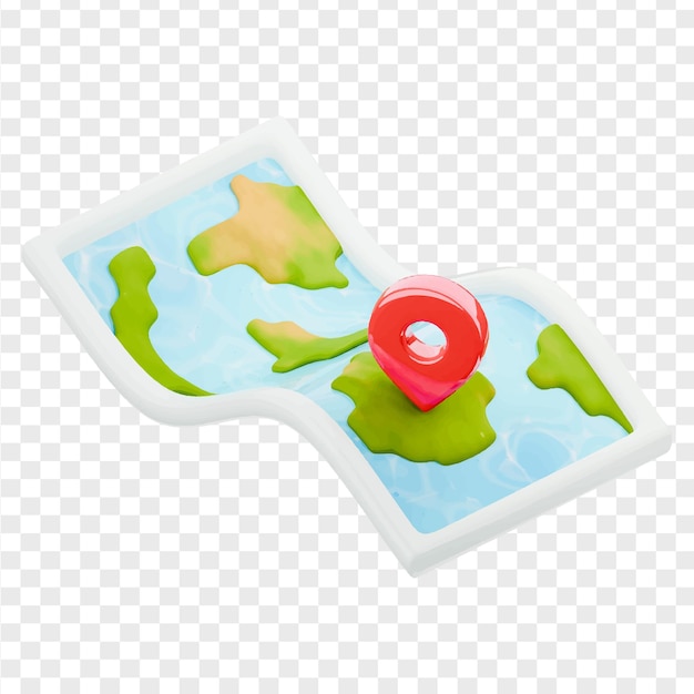 Férias e praia verão ícone 3d render clipart adequado para o tema de férias de verão